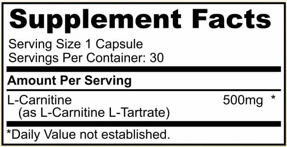 L-Carnitine 500mg | Pharmaciena L-Carnitine 500mg | Pharmaciena